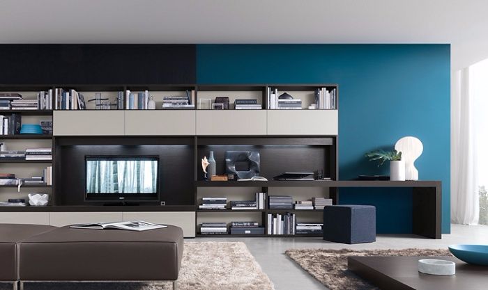 Thiết kế kệ tivi đa năng tiện lợi cho phòng khách
