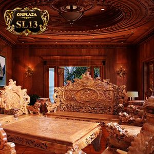 Bộ salon gỗ Hương phong cách cổ 12 món SL13