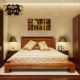 Giường ngủ gỗ sồi đỏ phong cách hiện đại GG01