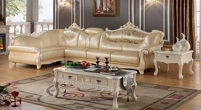 Bàn ghế phòng khách với các mẫu sofa cổ điển có thiết kế độc đáo