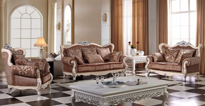Lựa chọn bàn ghế sofa tân cổ điển cho phòng khách