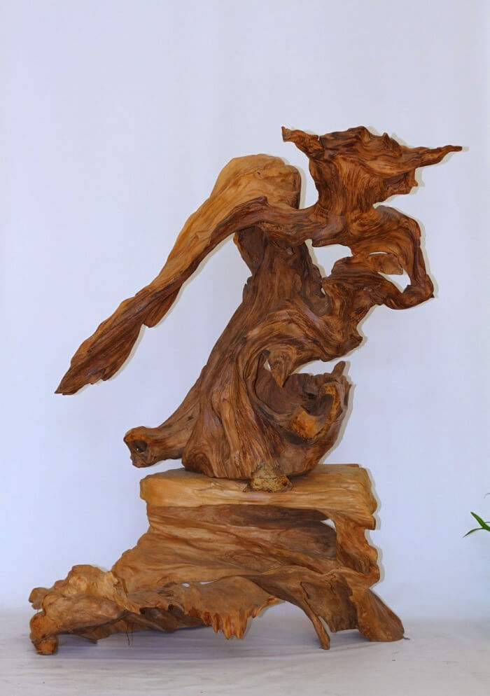 Sự kết hợp độc đáo của các vật phẩm gỗ lũa