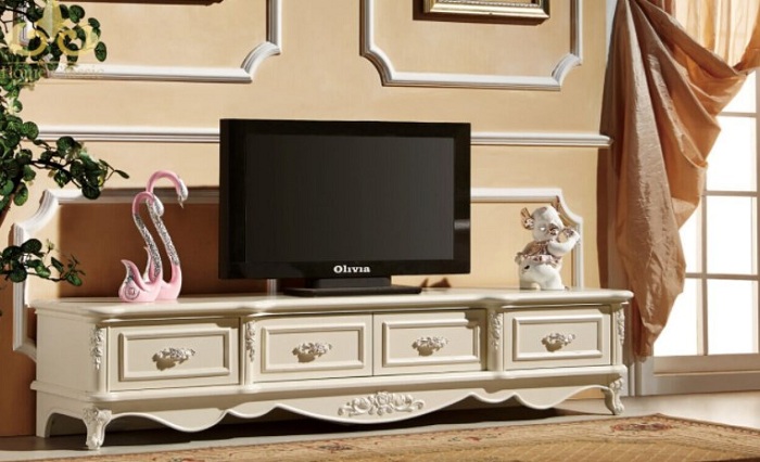 Các sản phẩm kệ tủ tivi phòng ngủ được làm từ gỗ tự nhiên đẹp